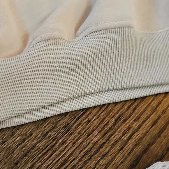 White Fox Boutique Greige High-Waist Track Joggers - Has Discoloration Stains - Picture 13 of 16